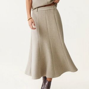 OGL Classic Beige A-Line Skirt